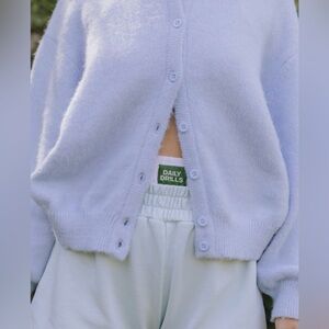 Daily Drills Light Blue Cardigan